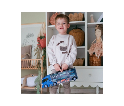 WOOPIE Zestaw Cieżarówka Transporter 3w1 Niebieski Policja