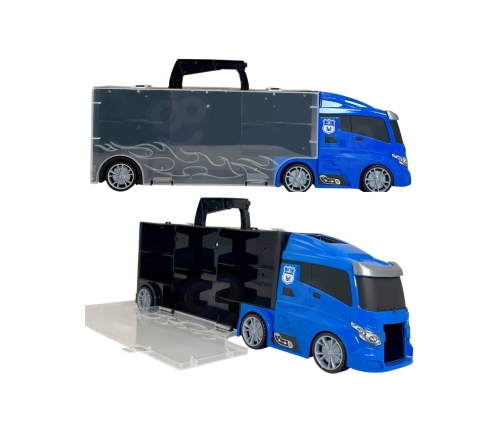 WOOPIE Zestaw Cieżarówka Transporter 3w1 Niebieski Policja