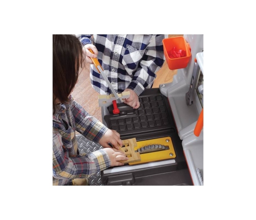 Duży Warsztat dla Dzieci Kącik majsterkowicza Światlo + 45 Akcesoria STEP2