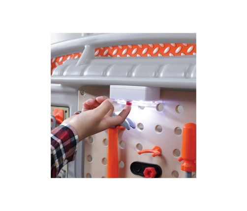 Duży Warsztat dla Dzieci Kącik majsterkowicza Światlo + 45 Akcesoria STEP2