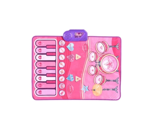 WOOPIE Duża Mata Muzyczna 2w1 Perkusja Interaktywna Pianino