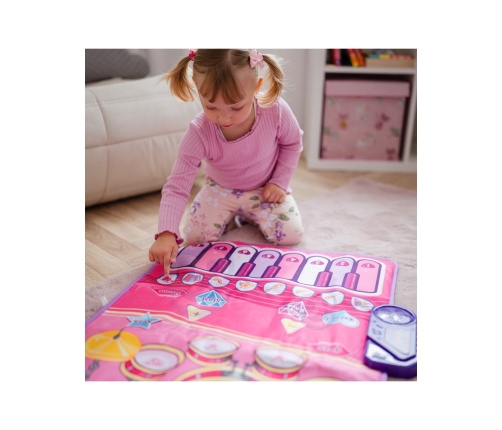 WOOPIE Duża Mata Muzyczna 2w1 Perkusja Interaktywna Pianino