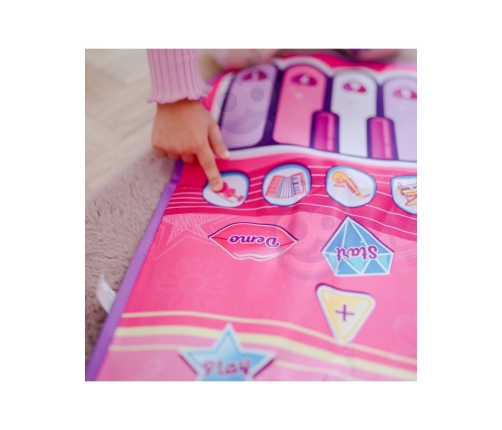 WOOPIE Duża Mata Muzyczna 2w1 Perkusja Interaktywna Pianino