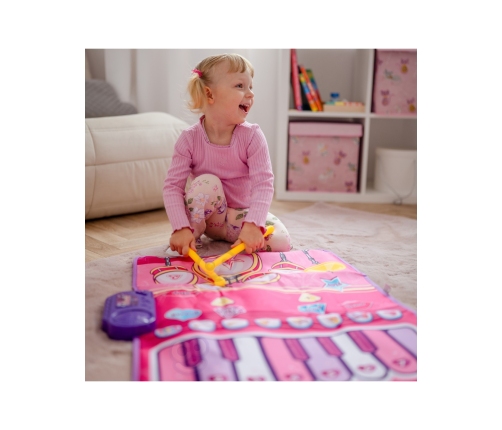 WOOPIE Duża Mata Muzyczna 2w1 Perkusja Interaktywna Pianino