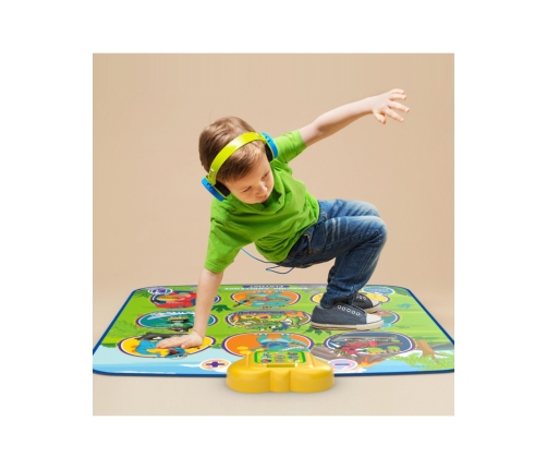 WOOPIE Mata Muzyczna Dinozaury Zręcznościowa Gra Taneczna