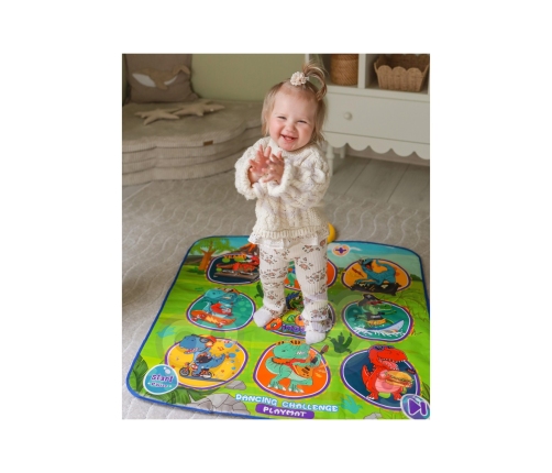 WOOPIE Mata Muzyczna Dinozaury Zręcznościowa Gra Taneczna