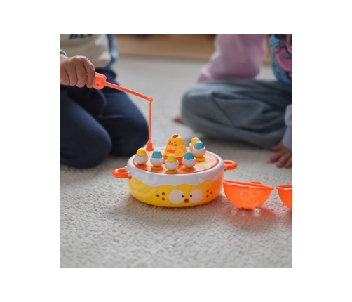 WOOPIE Gra Zręcznościowa Łowienie Kurczaczków 2w1 Katapulta