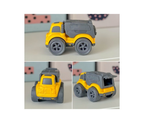 WOOPIE Zestaw 3w1 Pojazdy Budowlane Śmieciarka Betoniarka Wywrotka