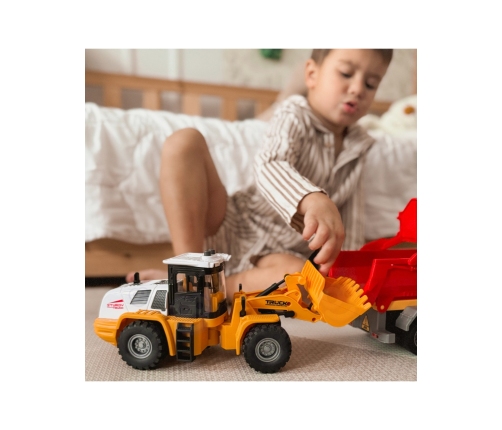 WOOPIE Koparka Ładowarka Budowlana 1:16 Efekty Świetlne i Dźwiękowe