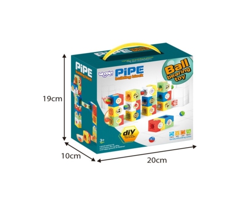 WOOPIE Tor Kulkowy Kulodrom Zestaw Konstrukcyjny Klocki 3D