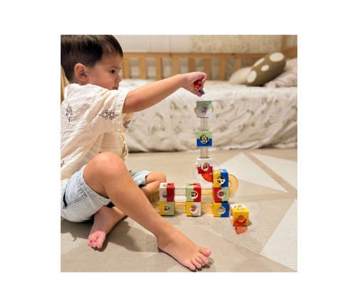 WOOPIE Tor Kulkowy Kulodrom Zestaw Konstrukcyjny Klocki 3D