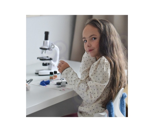 WOOPIE Mikroskop Cyfrowy LED Przybliżenie do 1200x Zestaw XXL z Adapterem do Smartfona