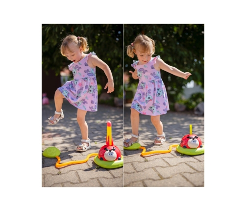 WOOPIE Gra Zręcznościowa 3w1 Wyrzutnia Rakiet Skakanka Rzut do Celu Biedronka