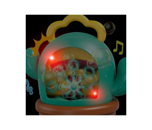 WOOPIE Kaktusowa Elektryczna Maszyna Do Bąbelków Efekty Dźwiękowe i Świetlne