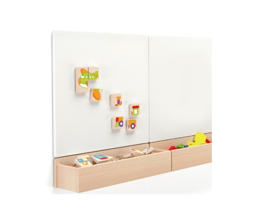 Viga Układanka drewniana puzzle magnetyczne - pojazdy Certyfikat FSC