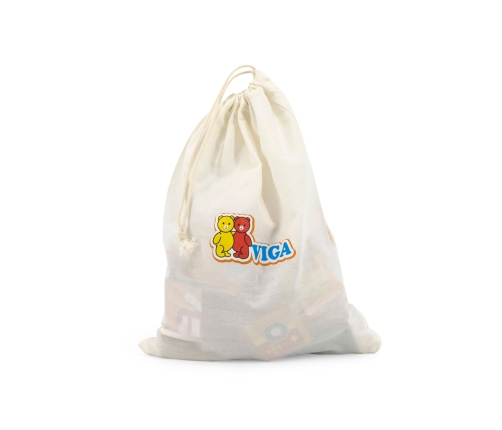 Viga Układanka drewniana puzzle magnetyczne - pojazdy Certyfikat FSC