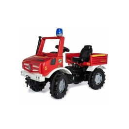 Rolly Toys Unimog Mercedes Benz Samochód na pedały Straż + Kogut