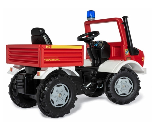 Rolly Toys Unimog Mercedes Benz Samochód na pedały Straż + Kogut