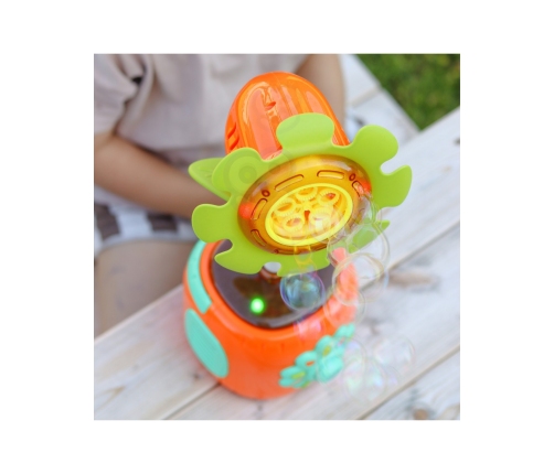 WOOPIE Słonecznikowa Elektryczna Maszyna Do Bąbelków Efekty Świetlne i Dźwiękowe