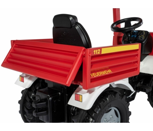 Rolly Toys Unimog Mercedes Benz Samochód na pedały Straż + Kogut