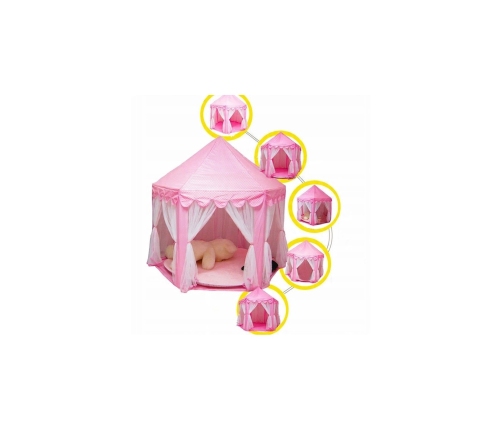 WOOPIE Namiot Zamek Księżniczki XXL Domek do Domu i Ogrodu