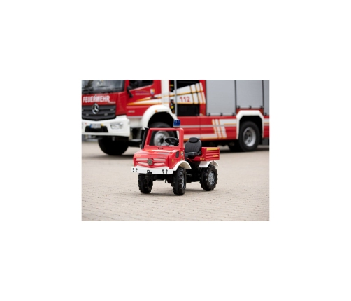 Rolly Toys Unimog Mercedes Benz Samochód na pedały Straż + Kogut