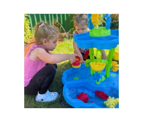 WOOPIE Stolik Wodny 2w1 Piaskownica Fontanna XXL Aquapark z Delfinem