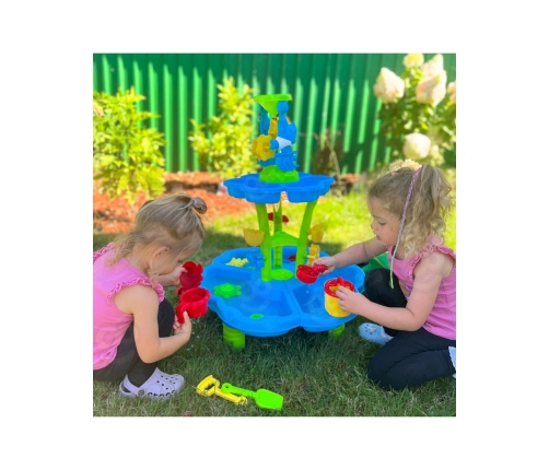 WOOPIE Stolik Wodny 2w1 Piaskownica Fontanna XXL Aquapark z Delfinem