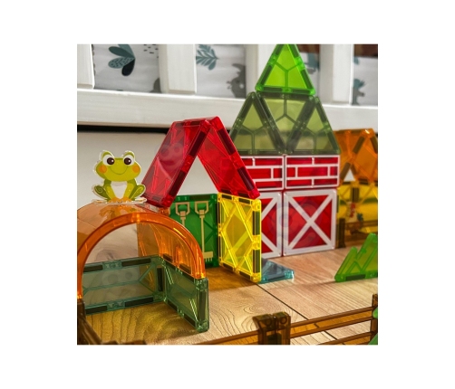 WOOPIE Magnetyczne Klocki Konstrukcyjne 7,5 cm Farma 30 el.