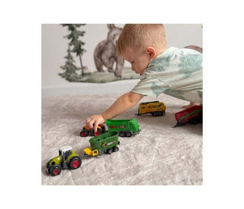 WOOPIE Zestaw Mini Farmera Traktory z Przyczepami