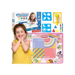 WOOPIE Mata Wodna do Malowania XXL 100x80cm Wróżki Różowa WOOPIE Mata Wodna do Malowania XXL 100x80cm Wróżki Różowa