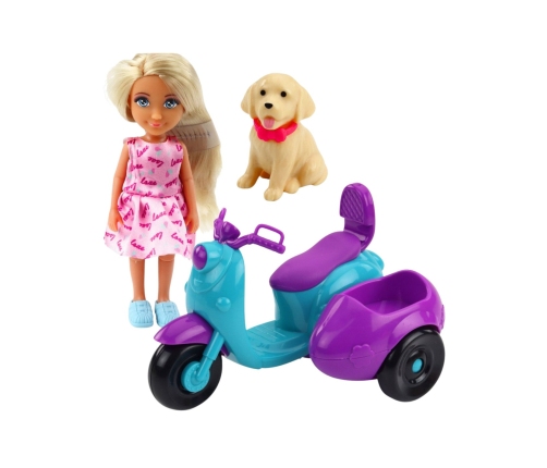 WOOPIE ROYAL Laleczka na Skuterze z Pieskiem