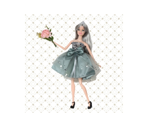 WOOPIE ROYAL Lalka Emi w Eleganckiej Sukni Tiulowej z Kokardą i Bukietem