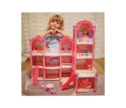 WOOPIE Domek dla Lalek Villa z Akcesoriami i Lalką 296el.