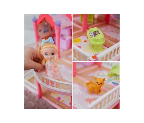 WOOPIE Domek Dla Lalek Willa Ogrodowa 156el.