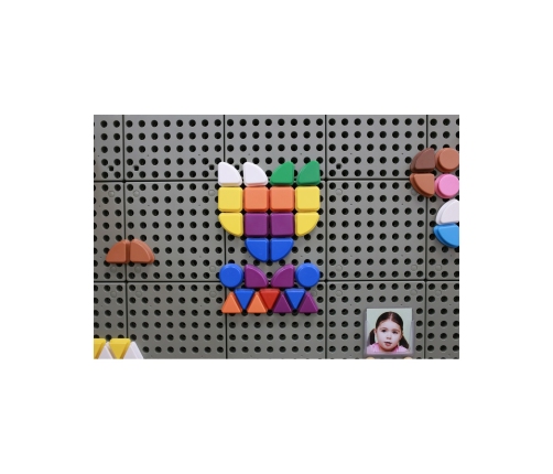 MASTERKIDZ Geometryczne Elementy Tablic 256 szt