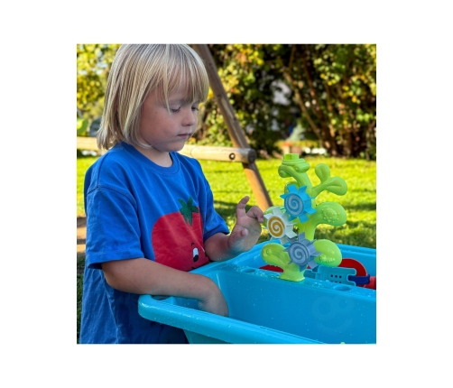 WOOPIE Stolik Wodny 2w1 Piaskownica 14 akc.