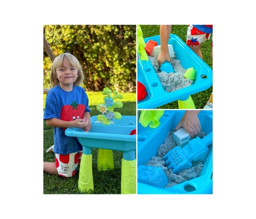 WOOPIE Stolik Wodny 2w1 Piaskownica 14 akc.