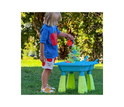 WOOPIE Stolik Wodny 2w1 Piaskownica 14 akc.