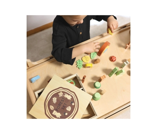 TOOKY TOY Zestaw Leśny Układanka w Stosy Klocki Figurki