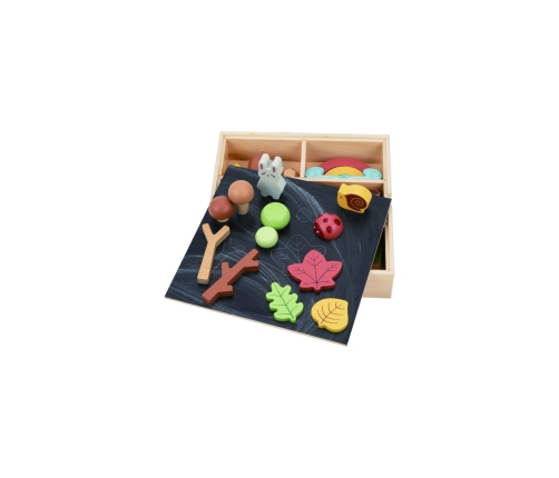 TOOKY TOY Zestaw Leśny Układanka w Stosy Klocki Figurki