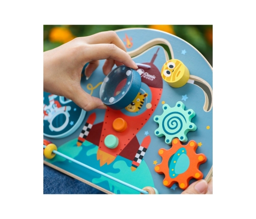 CLASSSIC WORLD Tablica Manipulacyjna Wielofunkcyjna 6w1 Rakieta