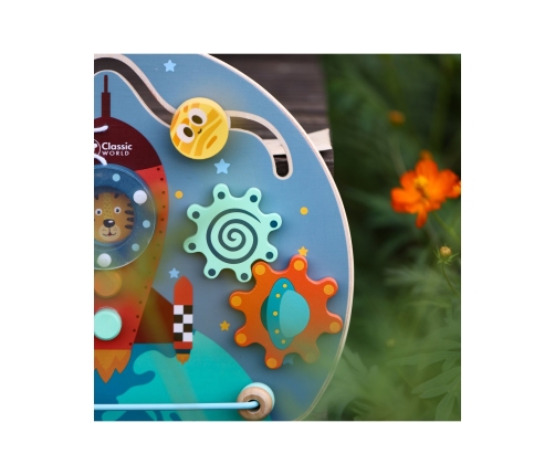 CLASSSIC WORLD Tablica Manipulacyjna Wielofunkcyjna 6w1 Rakieta