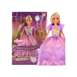 WOOPIE ROYAL Lalka Lili Księżniczka z Długimi Włosami i Akcesoriami