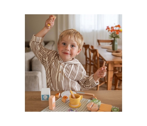 TOOKY TOY Zestaw Piknikowy Owoce do Krojenia Zestaw Śniadaniow