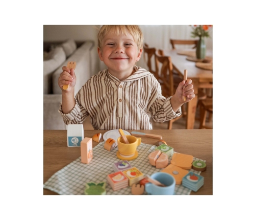 TOOKY TOY Zestaw Piknikowy Owoce do Krojenia Zestaw Śniadaniow