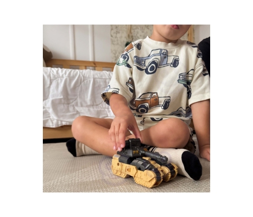 WOOPIE Zestaw 3w1 Robot Transformujący Czołg i Wyrzutnia na Strzałki