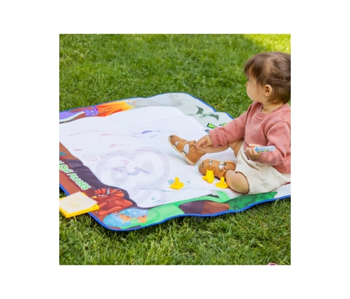 WOOPIE Magiczna Mata do Malowania Wodą XXL Pieczątki Cyferki 100cm