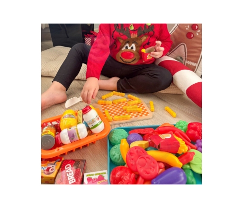 WOOPIE Zestaw do Kuchni Sklepu Warzywa Owoce 120el.