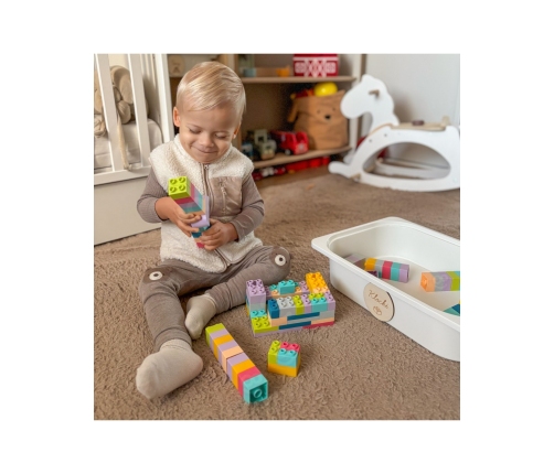 WOOPIE Klocki Soft Blocks Zestaw 99 Elementów w Pudełku